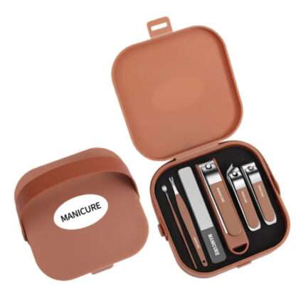 Anti Splash Nail Care 8 Pcs Manicure Set (Brown) (1)
